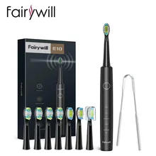 

Fairywill Sonic Electric Toothbrush E10 USB Fast Charge 5 Mode Toothbrushes for Adult with 8 Tooth Brush Heads 1 Tongue Scraping