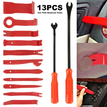 

8/13/14/19pcs Car Audio Maintenance Kit Auto Trim Stereo Repair Panel Remover Pry Bar Dash Radio Door Trim Panel Clip Tools Set