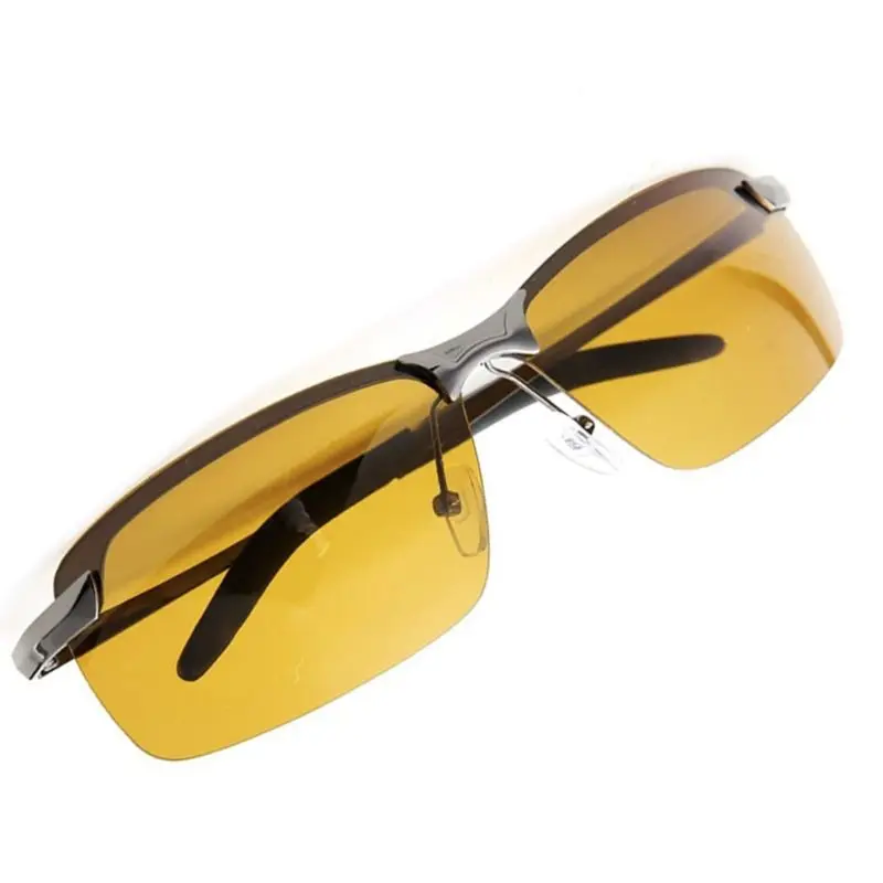 Мужские поляризованные солнцезащитные очки для вождения, очки ночного видения, очки для уменьшения бликов LX9E - Цвет оправы: B-Gun box