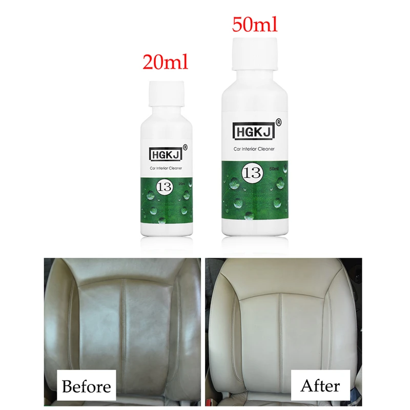 

20/50ml Car Care Refurbisher Agent Interior Leather Seat Home Sofa Polish Wax Panel Dashboard Cleaner Maintenance Tool