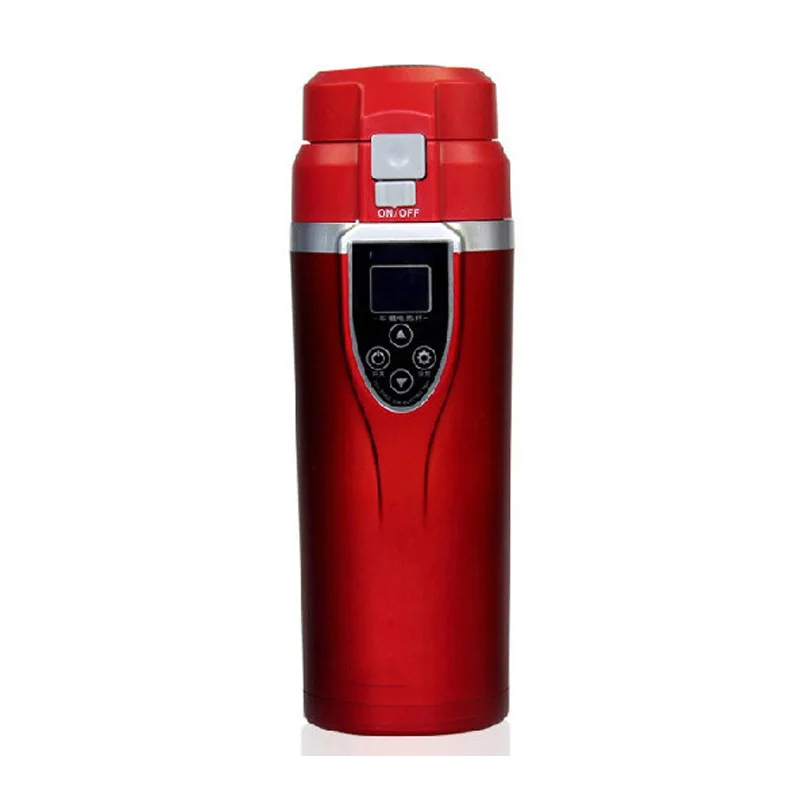 

Thermos Hot Water Flask USB smart water cup vacuum flask car electric charging plus hot water travel cup Stainless Steel Tumber