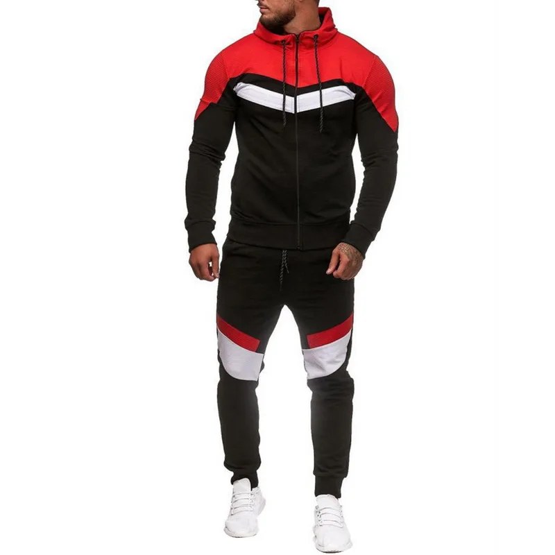 

PUIMENTIUA Men Tracksuit 2020 Spring Men Casual 2 Piece Set Men Fashion Jacket and Sport Pants Set Men Casual Sports Suit