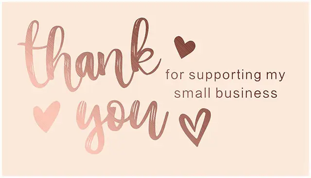 50Pcs Thank You for Your Order Business Cards Greeting for Party Shopping Purchase Cards Appreciation Card for Small Business Style 3