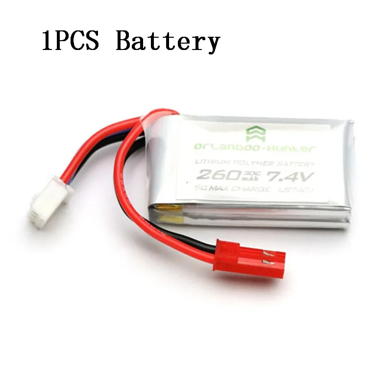 Orlandoo-Hunter 7,4 V 260mAh 30C 2S металл и пластик Lipo батарея для OH32A02 OH32A03 OH35A01 1/32 1/35 RC автомобилей - Цвет: 01