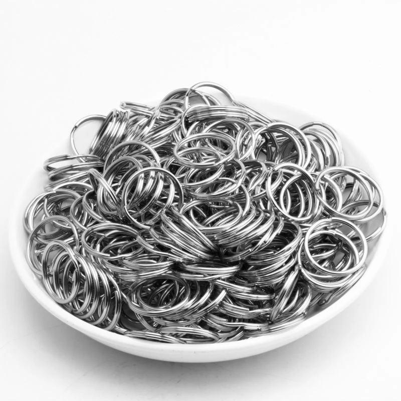

25mm/ 1inch Stainless Steel Key Rings Key Chains Split-Rings 5/10/50/100/500PCS