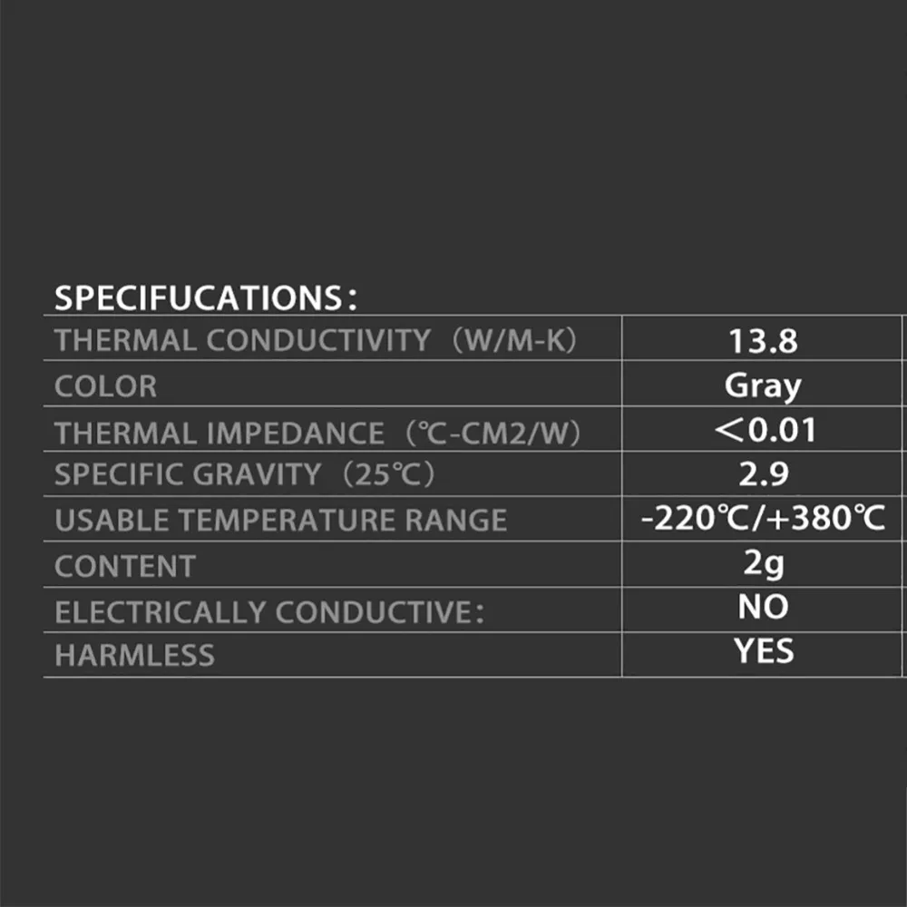 Thermalright TF8 2g 5,58g Термопаста со скребком силиконовая смазка составной радиатор для охладитель материнской платы охлаждения cpu GPU