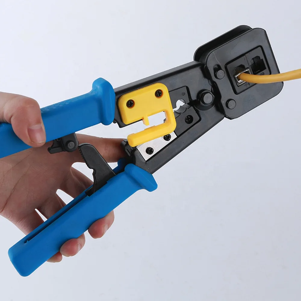 

Quality Network EZ RJ45 Cat5e Cat6 Connector Crimp Tool RJ45 RJ11 RJ12 CAT7 Crimping Network Tool for Repair Rebuild Holes PLUGS