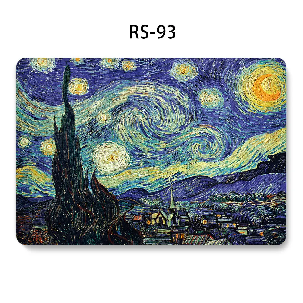 Чехол для ноутбука MacBook Air Pro retina 11 12 13 15 Touch Bar A2159 A1708 для macbook Touch ID Air 13 A1932+ крышка клавиатуры - Цвет: 93