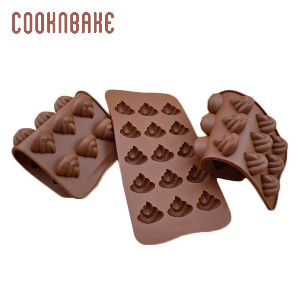 COOKNBAKE силиконовая форма для шоколадных какашек, форма для конфет, форма для бисквитов, инструмент для украшения торта, смешное изображение, сделай сам, торты