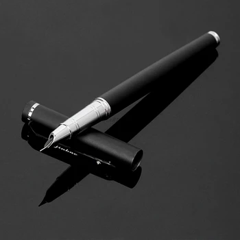 

Black Coated Classique Ballpoint Pen Luxury Silver Clip School Office Stationery