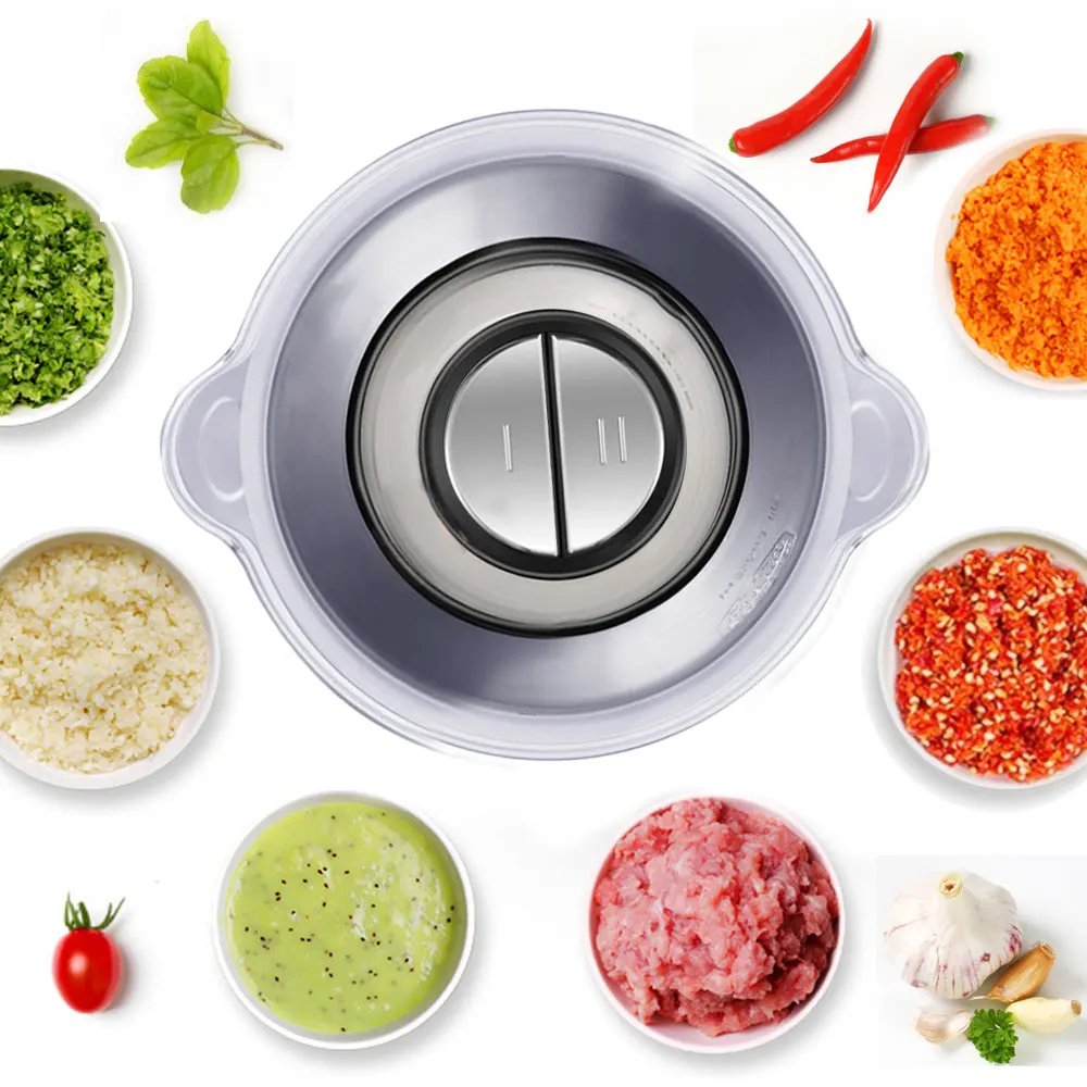 Aço inoxidável 2 velocidades 500w 2l grande