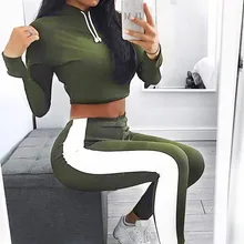 2 шт., женский весенний хлопковый Повседневный смешанный спортивный костюм, толстовка, штаны, комплекты, спортивная одежда с длинным рукавом, стильный костюм с капюшоном, Прямая поставка