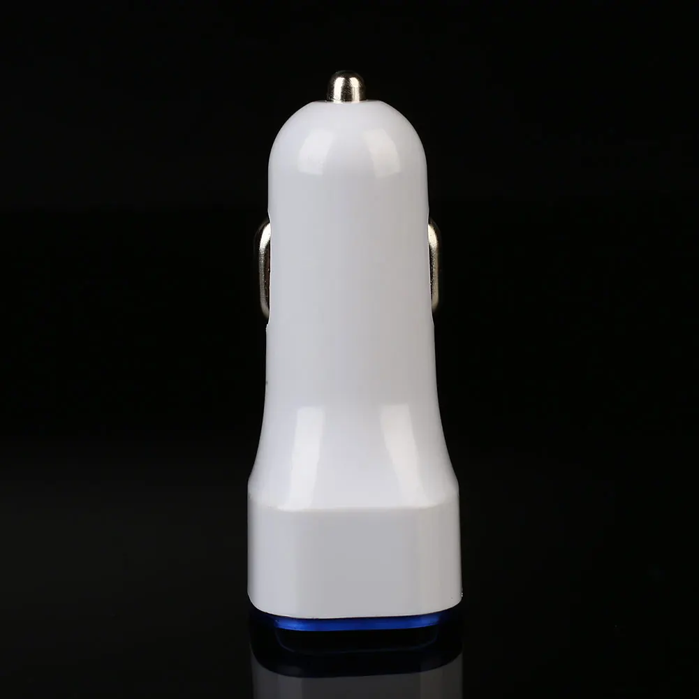 2 порта двойной USB автомобильный прикуриватель зарядное устройство адаптер Входная DC12-24V зажигалка