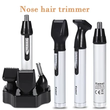 Триммер для чистки бороды 4 в 1, триммер для носа и ушей, машинная стирка, перезаряжаемый электробритва, уход за лицом, триммер для бровей и волос