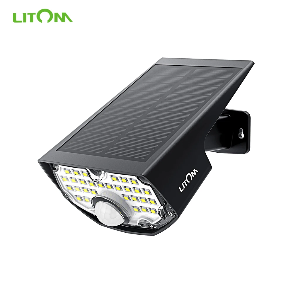 Уличные светильники LITOM CD199 с датчиком движения 30 светодиодов солнечные IP65