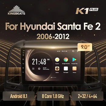 

KingBeats Android 8.1 head unit 4G in Dash Car Radio Multimedia Video Player Navigation GPS For Hyundai Santa Fe 2 2006 2012