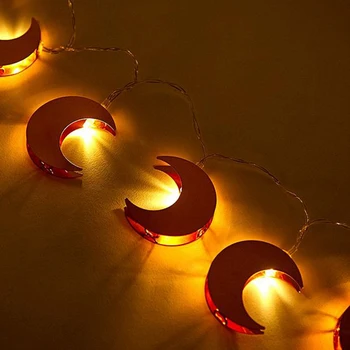 

Moon Light String Metal Rose Gold Fairy Lights String 30leds Holiday Light String Battery Powered for Room Holiday Wedding