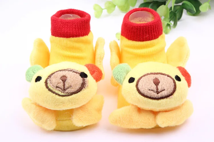 Мягкие теплые осенне-зимние носки для маленьких детей; милые детские носки унисекс с милыми животными из мультфильмов для маленьких мальчиков и девочек