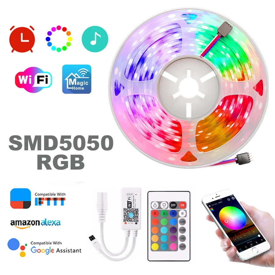 Доставка производится в течение 5 30 м Светодиодные ленты 5050 RGB Водонепроницаемый