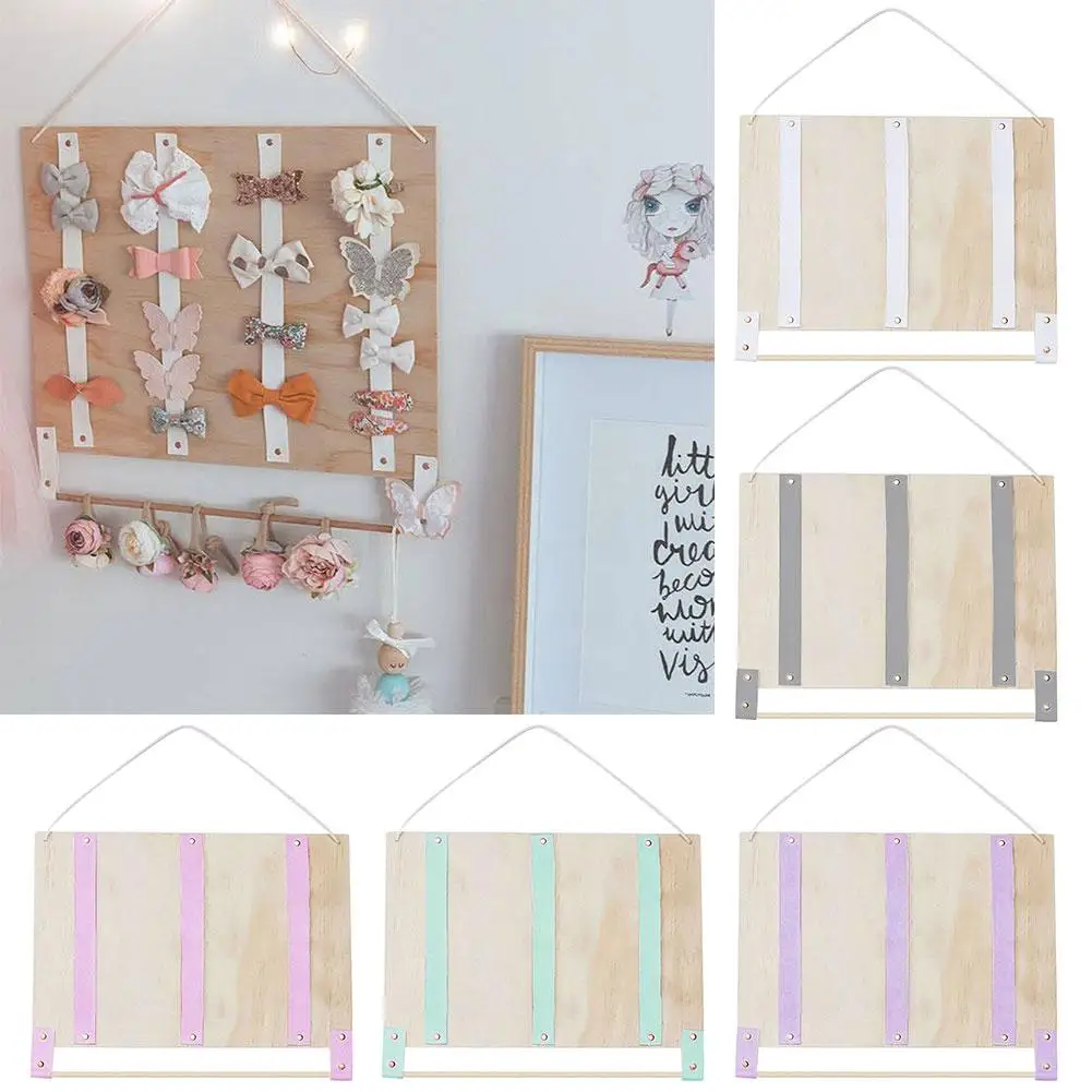 Прочная деревянная фетровая заколка для волос портативный держатель хранения