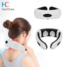 Электрический импульсный массажер для шеи шейного позвонка импульсный массажный физиотерапевтического акупунктурная магнитотерапия боли инструмент