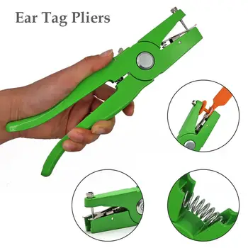

Ear Tag Pliers Applicator Puncher Animal Control Device Green Metal Ear Thorn Tongs Swine Cow Sheep Rabbit Identificatio N Tool