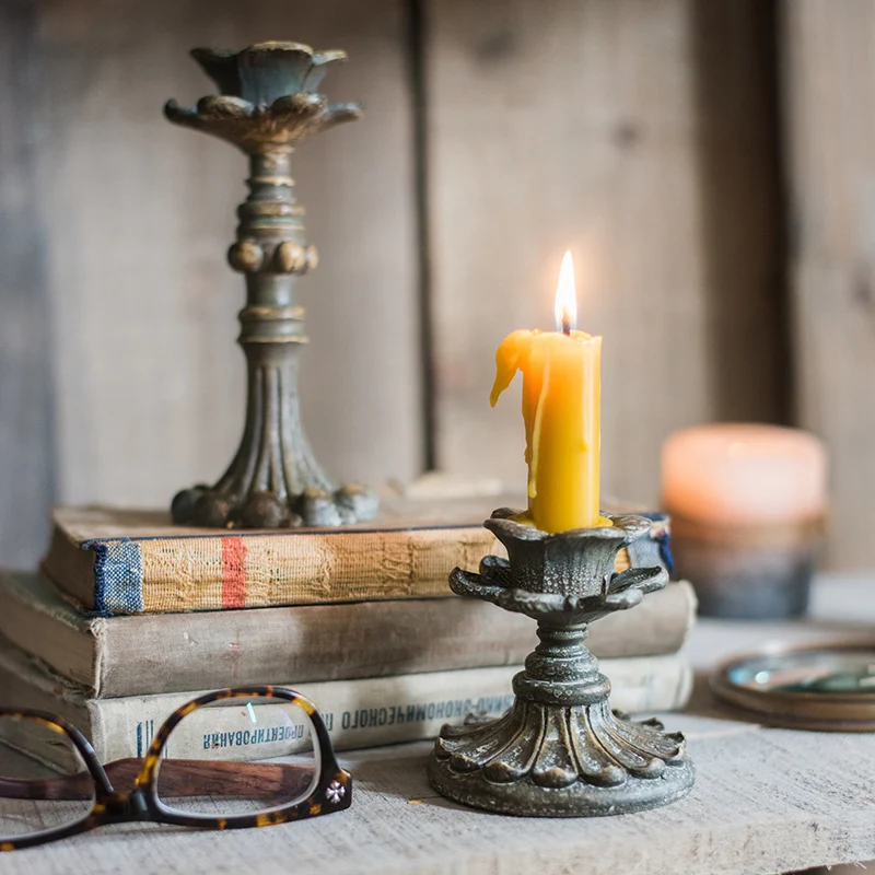 French Classical Candle Holders Candlestick Home Decoration Accessories European Retro Wedding Display Shooting Props Ornaments |