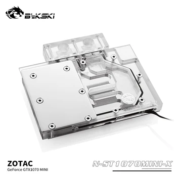 

Bykski GPU Graphics Card Water Cooling Block, Full Cover Cooler For Zotac GeForce GTX1070 MINI, N-ST1070MINI-X
