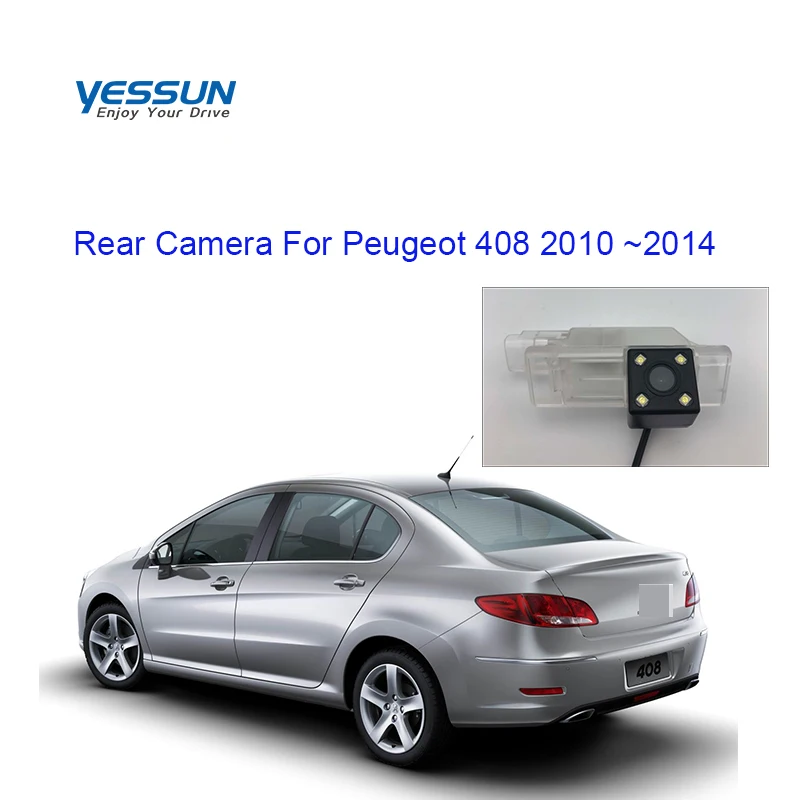 Yessun камера номерного знака для peugeot 408 2010~ Автомобильная камера заднего вида помощь при парковке