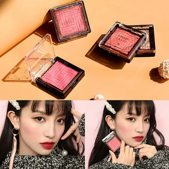 

Hot 1pcs 4 Colors Brand Blush Makeup Cosmetic Natural Baked Blusher Powder Palette Charming Cheek Color Make Up Face Blush