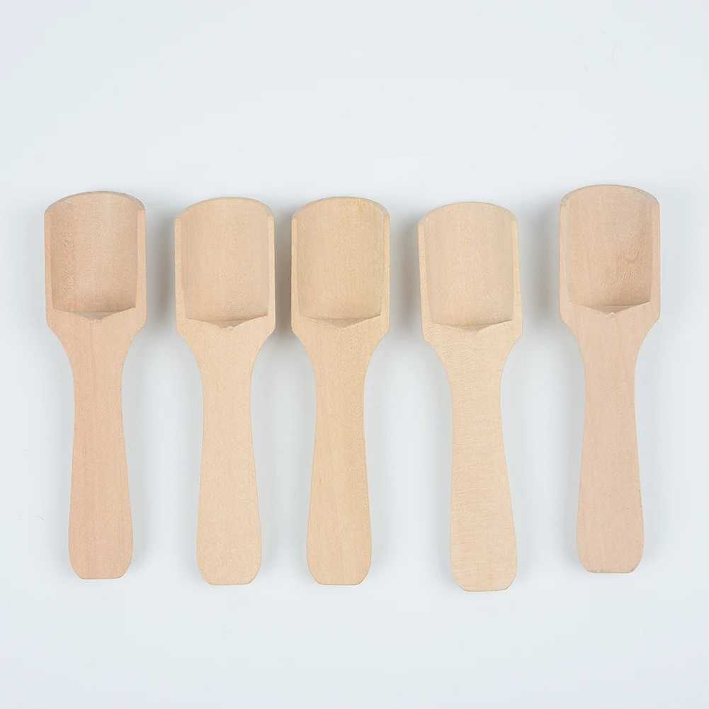 5 шт. ложки для домашней кухни маленький Маленький Мини Деревянный Совок мед кофе