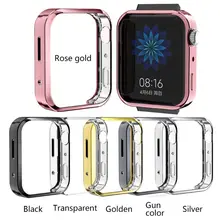 Soft Clear TPU Eletroplating Protective Case Full Cover for Xiao-mi Mi Watch for smart watch
