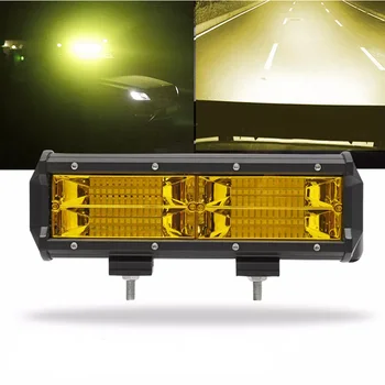 

Shockproof LED Work Light Waterproof Yellow 6000K Point Flooding Lamp 144W