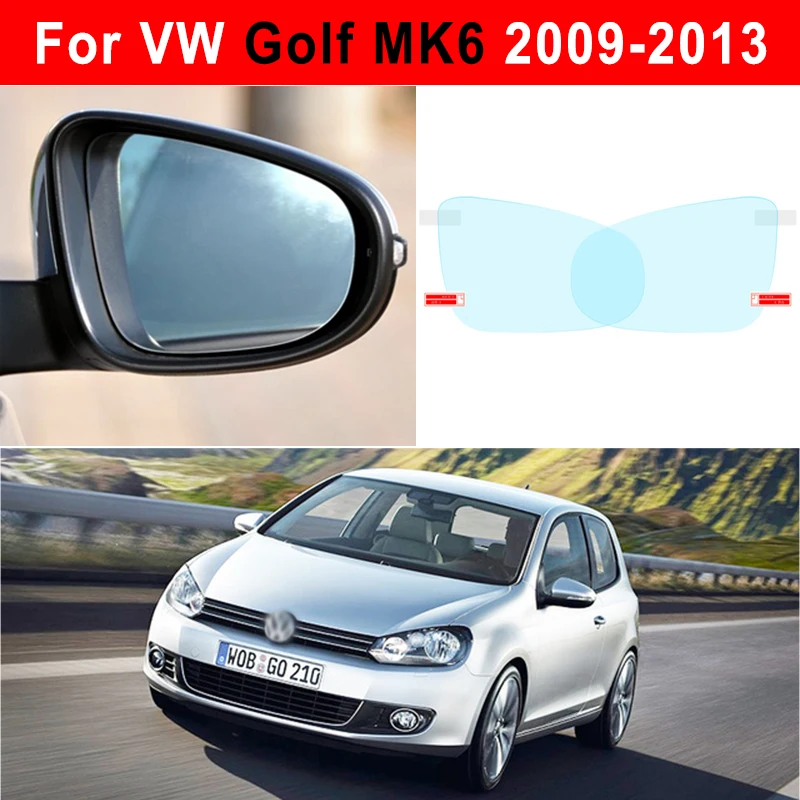 Rearview Mirror Anti Fog Film Sticker Side Window Waterproof Protector For Volkswagen VW Golf 5 6 7 MK5 MK6 MK7 car mirror accessories car protector film car sticker film car stickers car vinyl film car styling accessories car body stickers