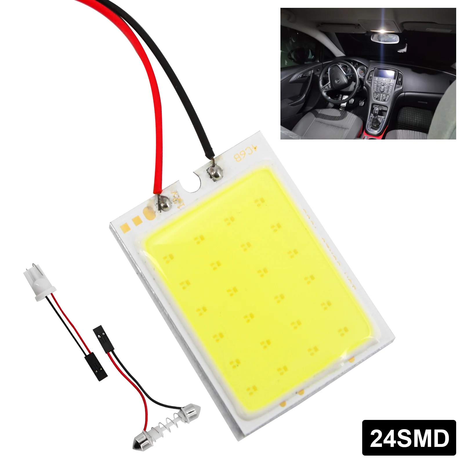 

1pcs Signal Bulbs 24 Lights License Plate Lamp Car Interior Dome Reading Trunk Lamps Clearance Panel Auto Door Brake White Bulb