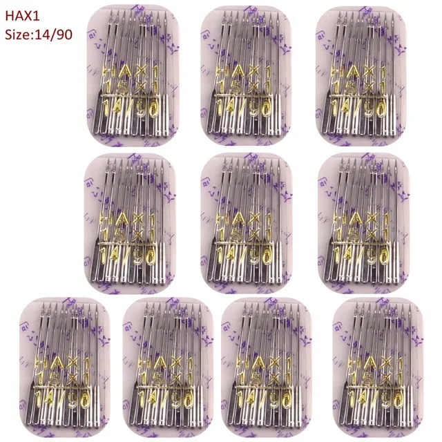 Швейные иглы HAX1 размер 14/90 100 шт. для домашних и бытовых машин Brother швейных Singer Bernina