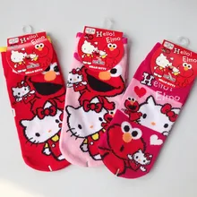 Новые стильные носки с героями мультфильмов в японском стиле короткие Жаккардовые Носки с рисунком «hello kitty» хлопковые носки с героями мультфильмов для взрослых