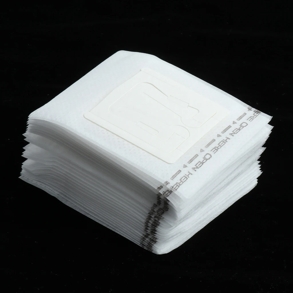 Pack of 25 Disposable Drip Coffee Filter Bag Premium Single Serve Food Grade Paper Hanging Ear Coffee Tea Filters