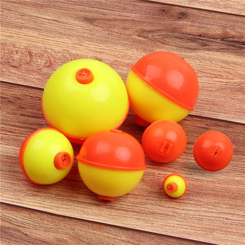 20pcs 0.5inch-2inch Fishing Bobber Buoy Floating drift ball Sea float ABS plastic Bright color for fishing tackle | Спорт и