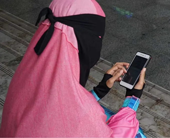 H1409 последние красочные один слой мусульманской niqab, мусульманская маска хиджаб, можно выбрать цвета
