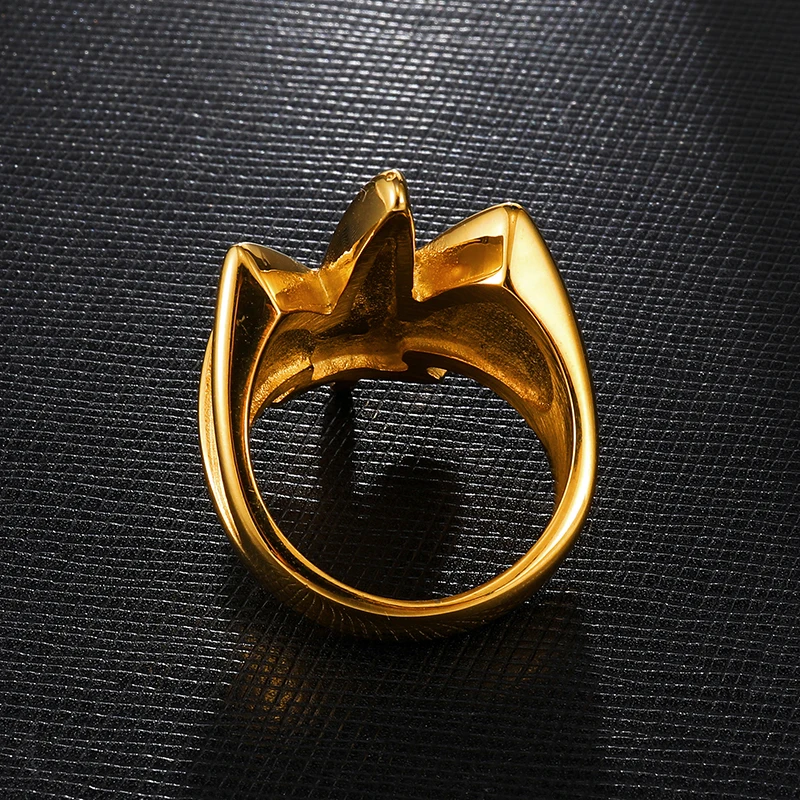 US7 Bling Iced Out клена форма кольца для мужчин женщин нержавеющая сталь микро проложить кольцо хип хоп ювелирные изделия