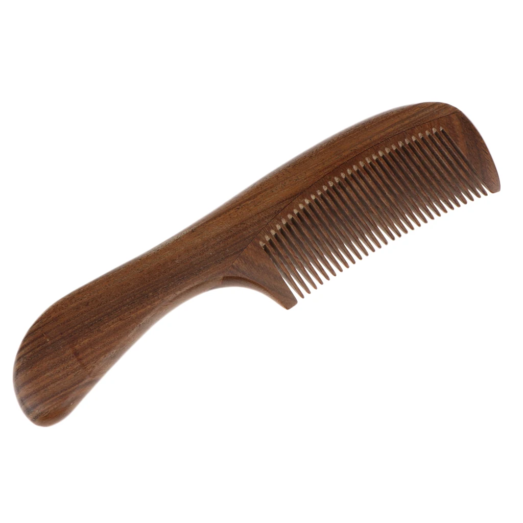 Professional Hair Care Comb Detangling Wood Comb Hairbrush Handmade Green Sandalwood Wooden Comb Vintage Style