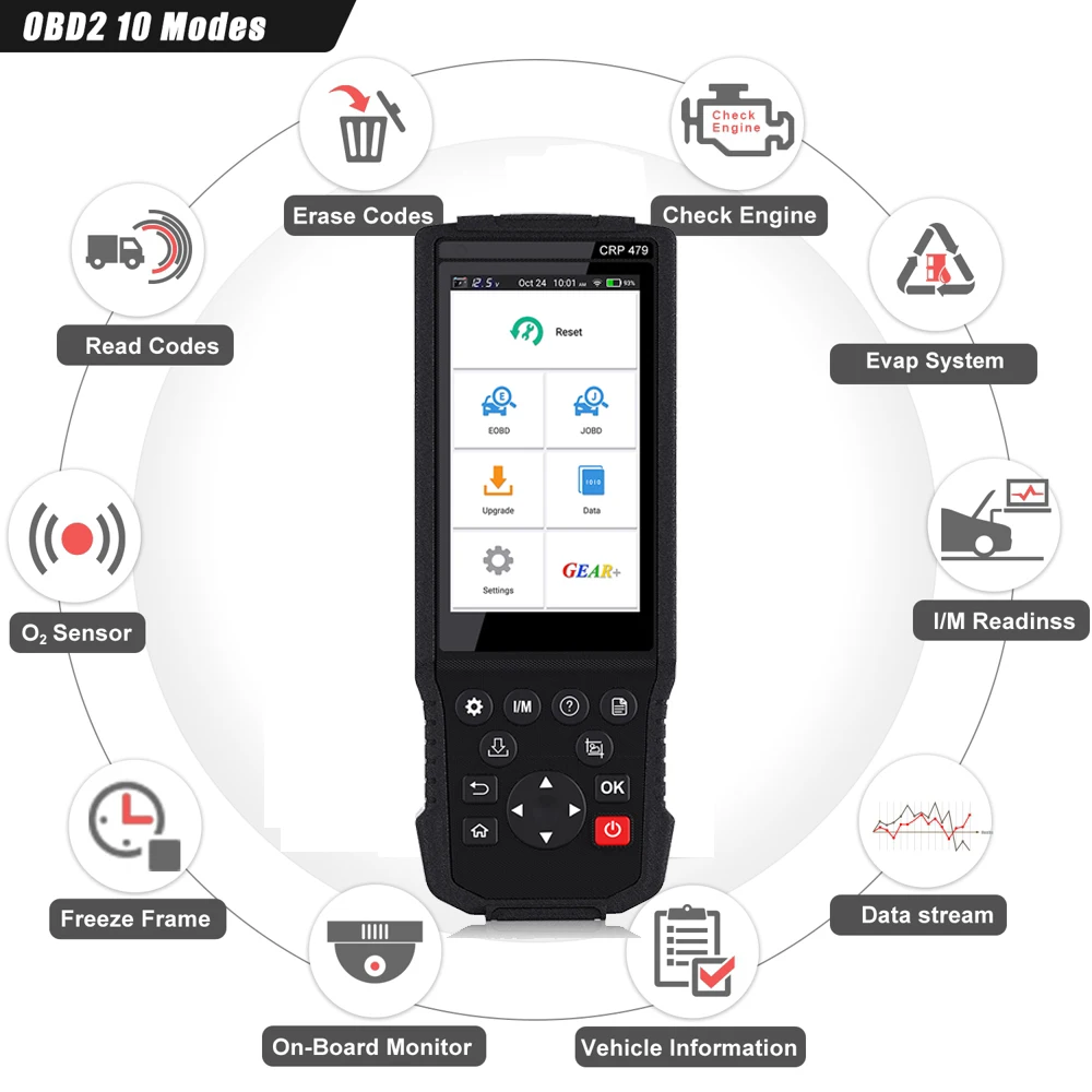 LAUNCH X431 CRP479 OBD2 сканер ABS EPB DPF масло коробка передач SAS Перезагрузка налобный фонарь Инжектор Кодирование дроссельной заслонки OBD2 автомобильн... LAUNCH X431 CRP479 OBD2 сканер ABS EPB DPF масло коробка передач SAS Перезагрузка налобный фонарь Инжектор Кодирование дроссельной заслонки OBD2 автомобильн...
