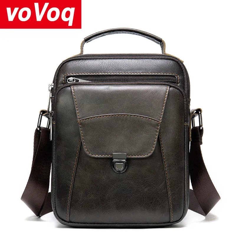 

Vintage Men's Bag Genuine Leather Casual Male Man Shoulder Bag for Men Flap Zipper Men Crossbody Bag Leather Messenger Handbags