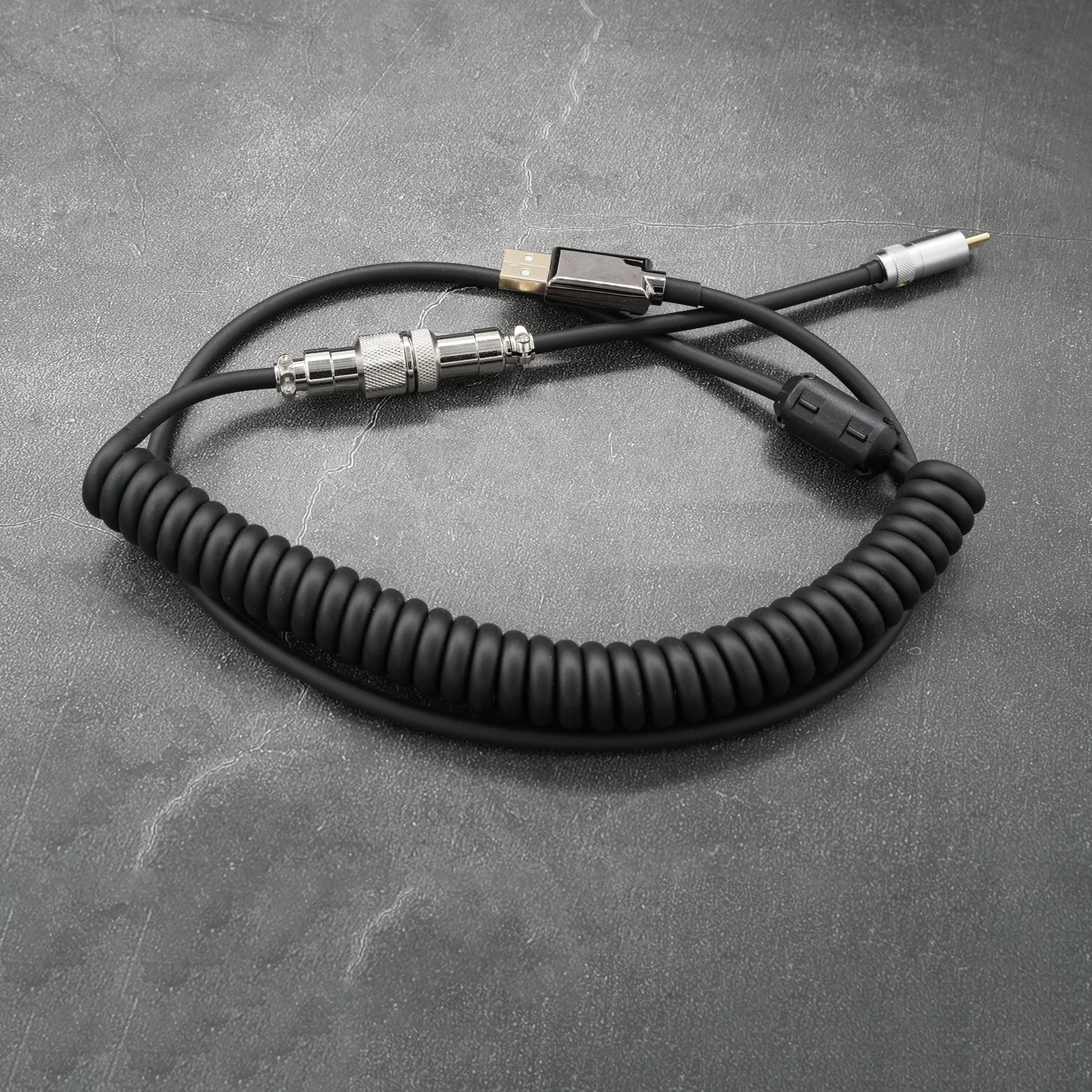 Geekcable-cabo de Dados Mecânico Personalizado Artesanal Usb Espiral Modelo de Entrada Preta Modelo Básico - Imagem 2