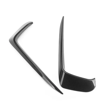 

New 2x Carbon Fiber Look Car Front Bumper Side Vent Fog Light Trim Splitter Vent Flaps Cover Trim For VW For Jetta MK7 2019-2020