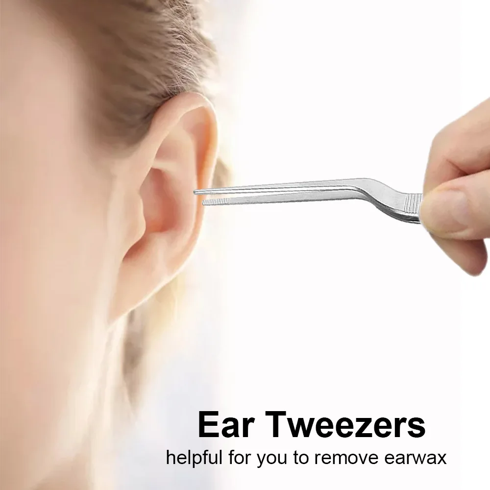 Ear Wax Remover Care Tool Tweezers Stainless Steel Cleaner | Красота и здоровье