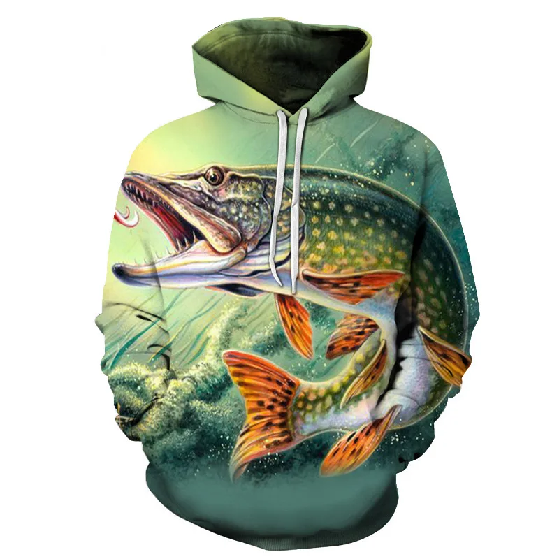 

Fisherman Fisherman Man Fun 3D Fish Print Sudadera Tropical Con Capucha Para Hombre Sudadera Con Capucha De Manga Larga Ropa Cas