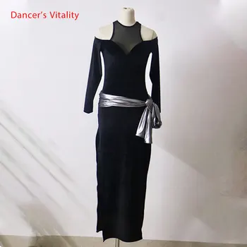 

New Woman Luxury Folk Dance Belly Dance Robe Baladi Shaabi Dress Saidi Performance Dress Belly Dance Dress+Belt