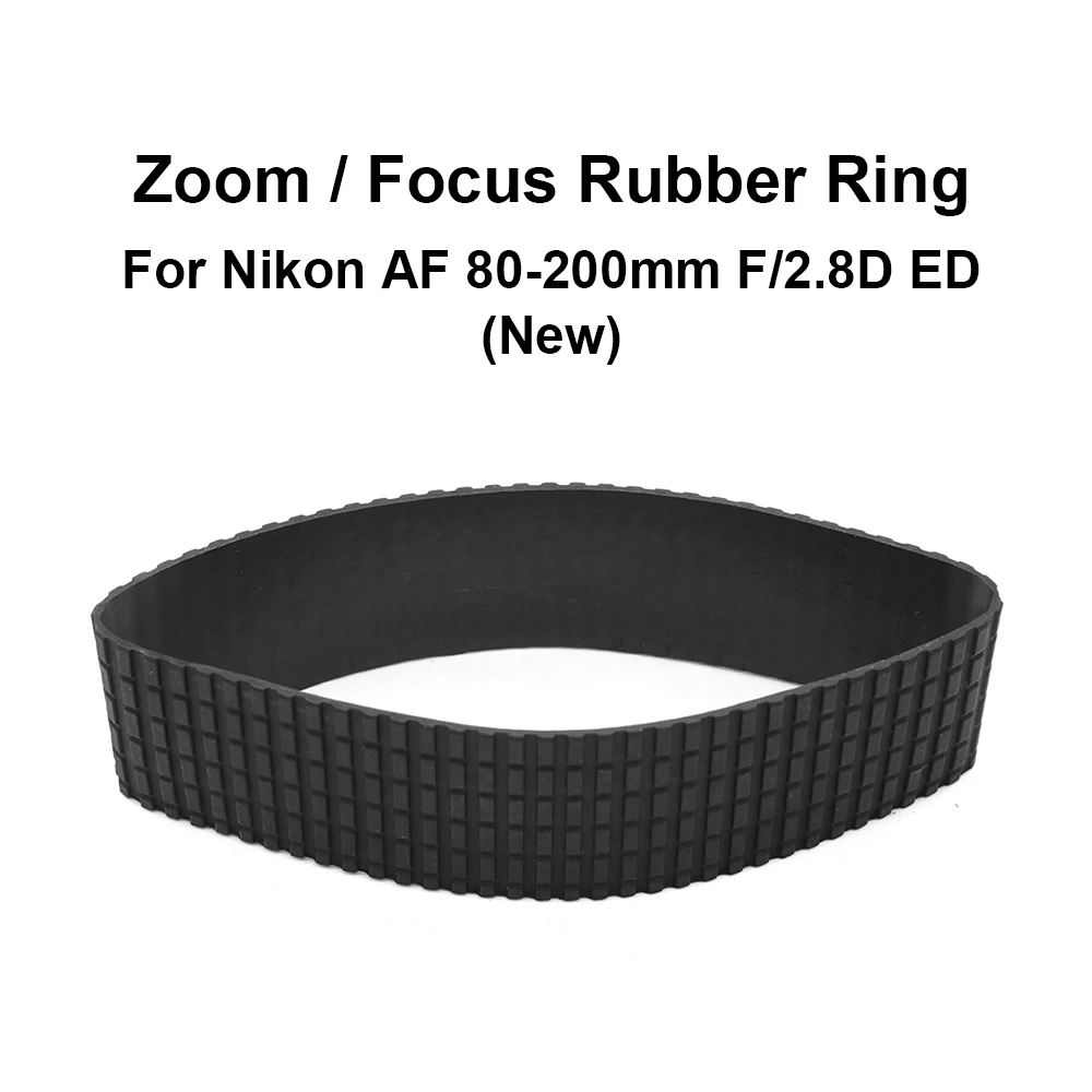 Lens Zoom / Focus Grip Rubber Ring Replacement For Nikon Af 80200mm F